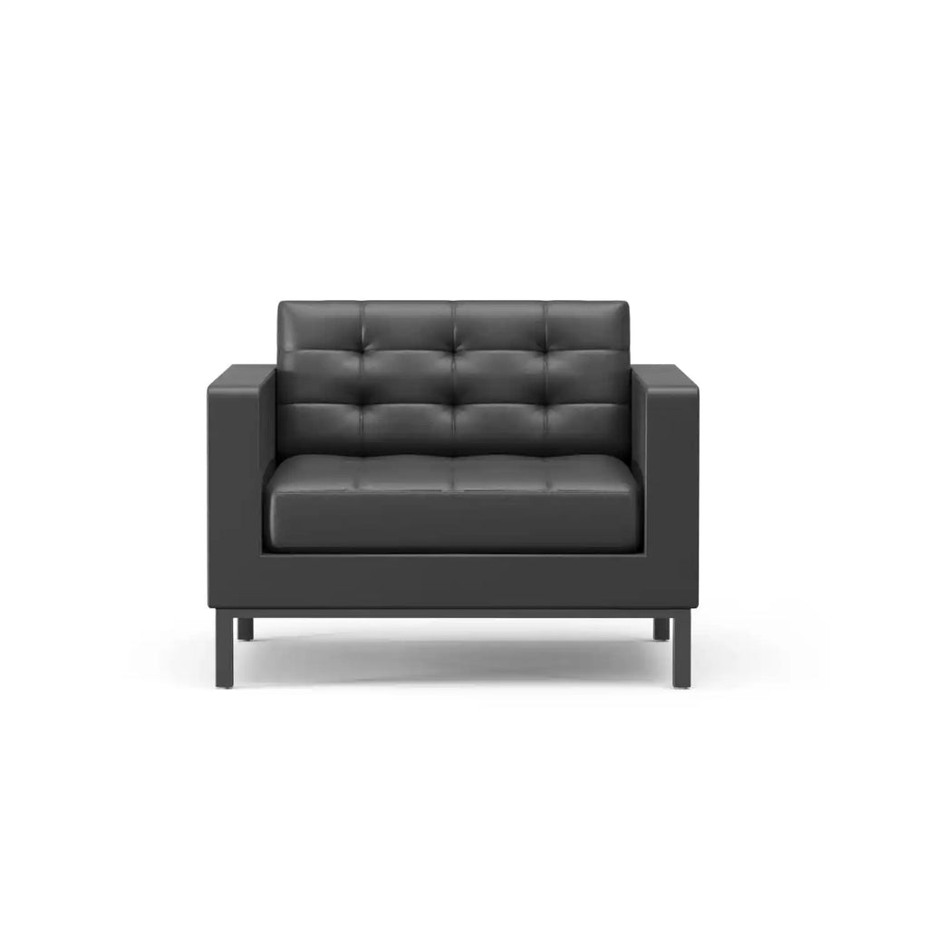 Grands Furniture SF05 Modern Executive Leather Sofa - Luxury Office Reception Seating