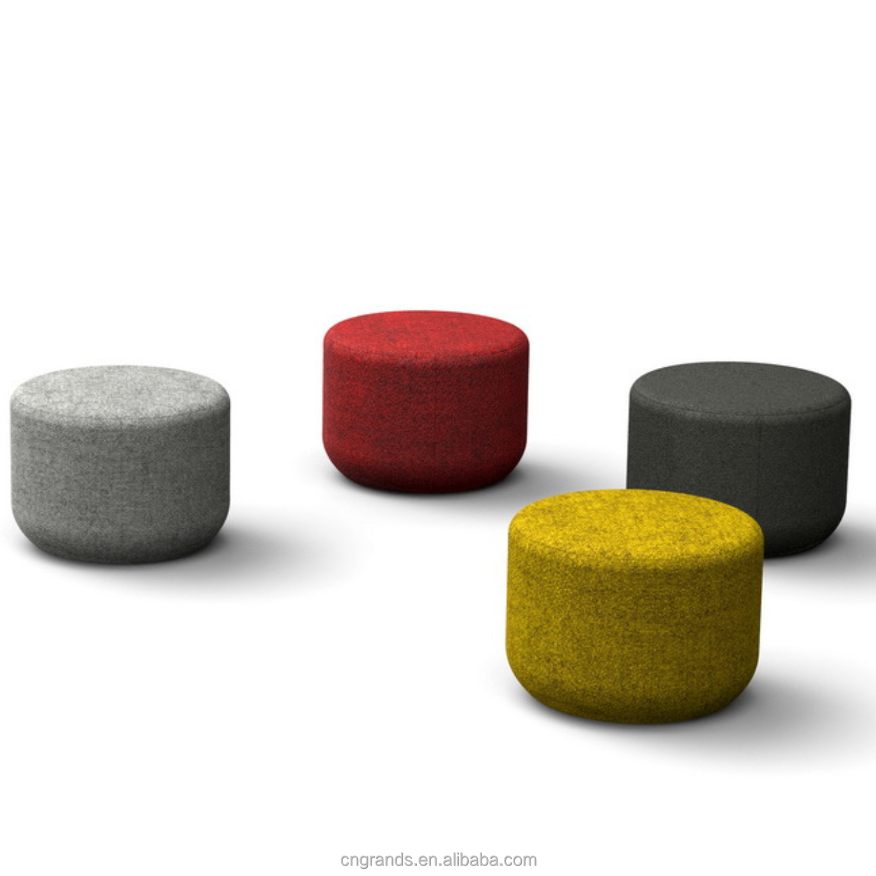 Grands Furniture D01 Modular Office Sofa Stool - Soft Seat for Collaborative Spaces