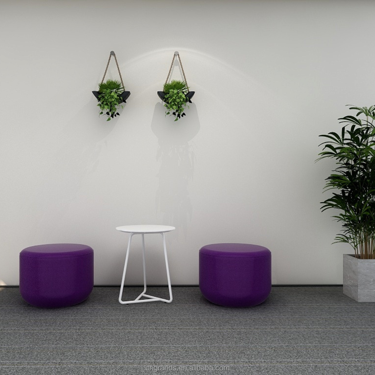 Grands Furniture D01 Modular Office Sofa Stool - Soft Seat for Collaborative Spaces