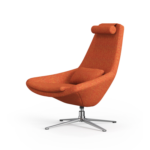 Modern Swivel Ergonomic Lounge Chair with Headrest & Lumbar Support - Grands Furniture L29