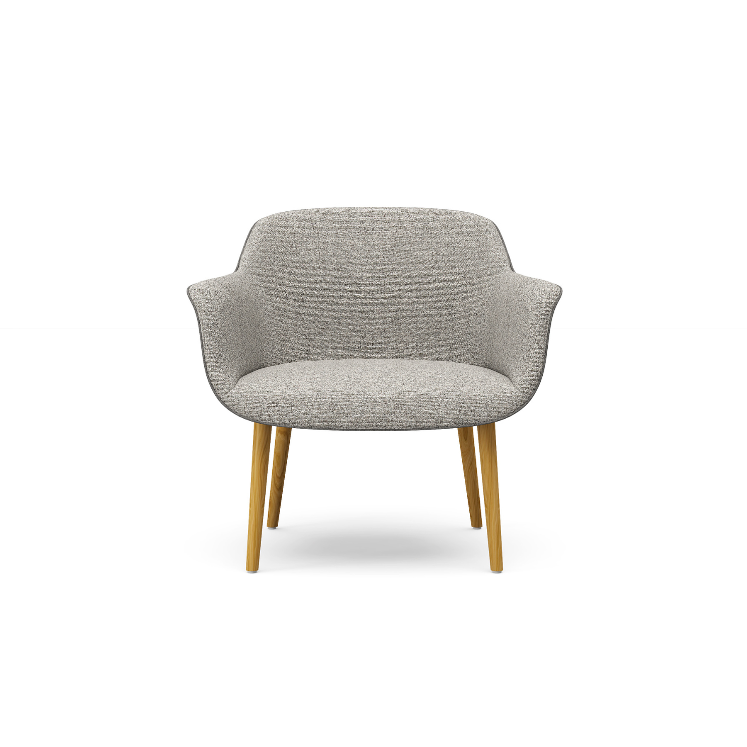 Nordic Accent Leisure Chair with Ash Wood Grain Metal Legs - Grands Furniture L31A