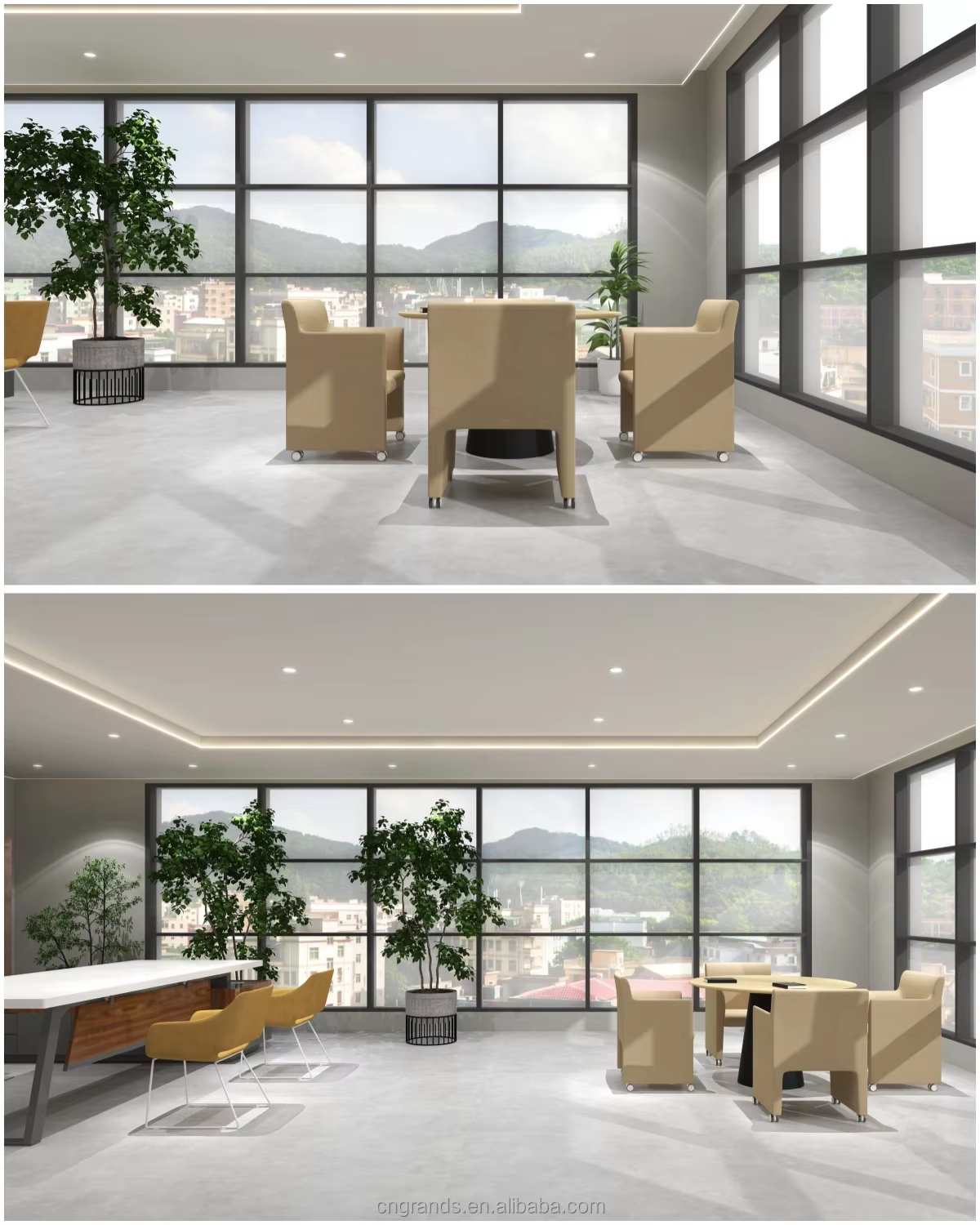 Grands Furniture Atease Contemporary Swivel Fabric Chair - Modern Home & Office Seat