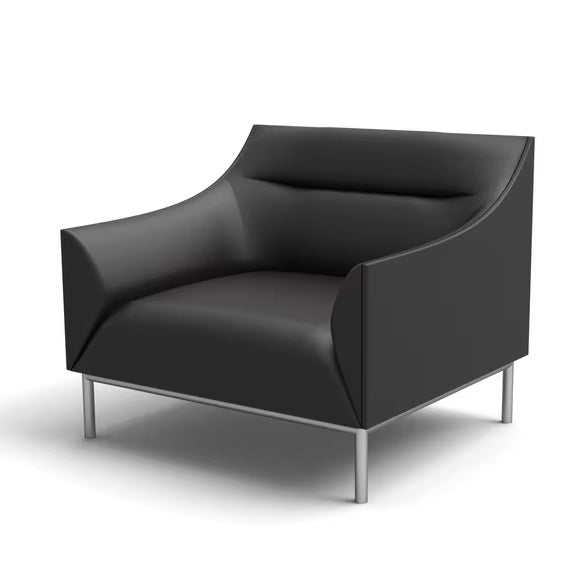 Modern Minimalist PU Leather Office Reception Sofa - SF04