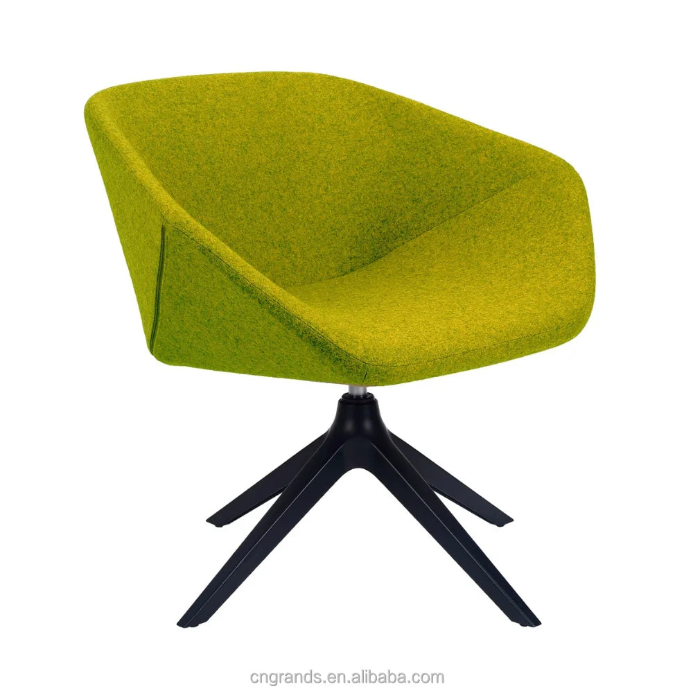 Grands Furniture Oliver Contemporary Swivel Fabric Upholstered Chair - Leisure Office Seating