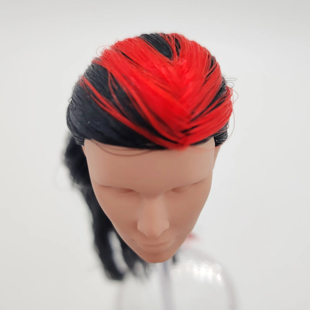 Fashion Royalty 1/6 Scale Chip Farnsworth FR White Skin Black Hair Reroot Male Doll Head