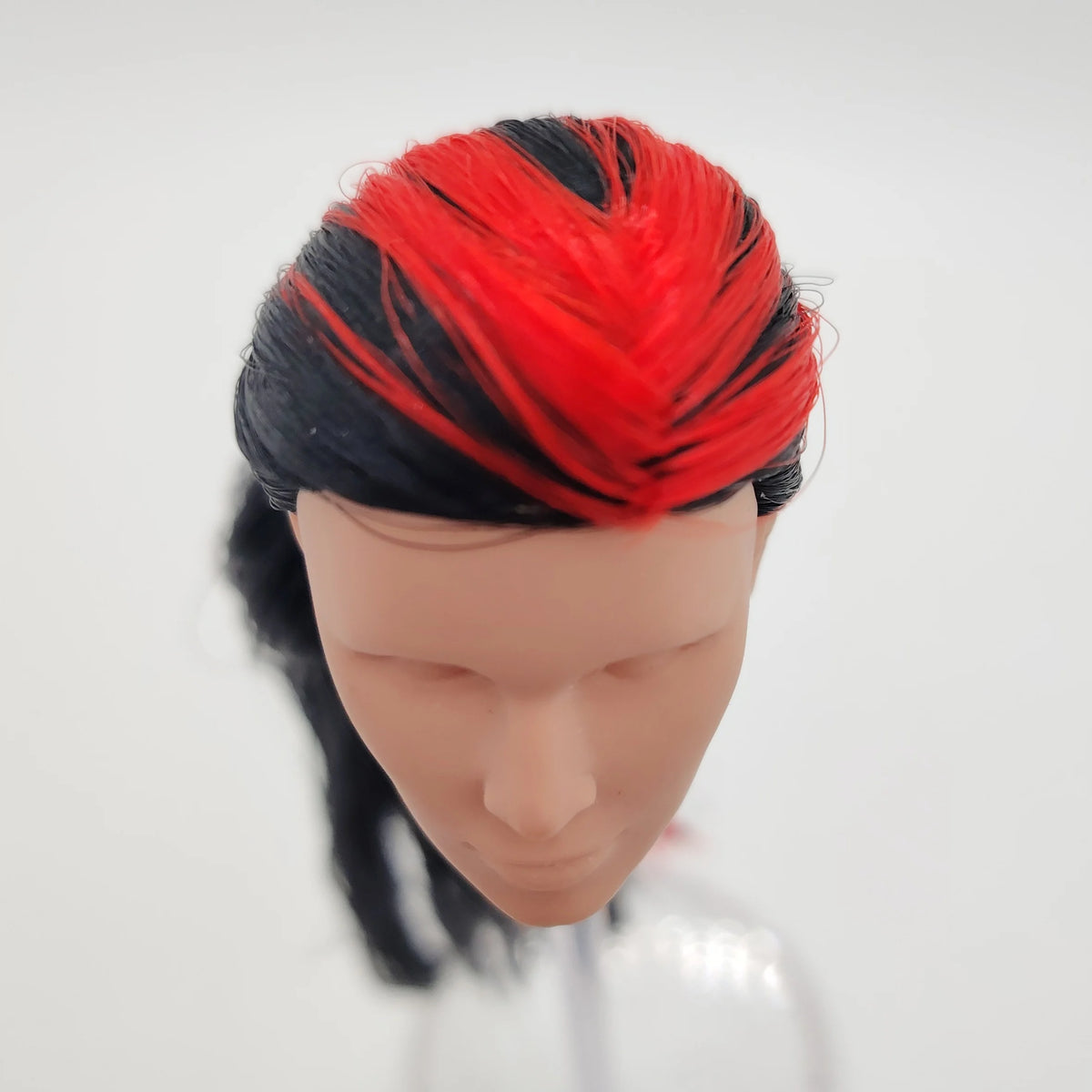 Fashion Royalty 1/6 Scale Chip Farnsworth FR White Skin Black Hair Reroot Male Doll Head