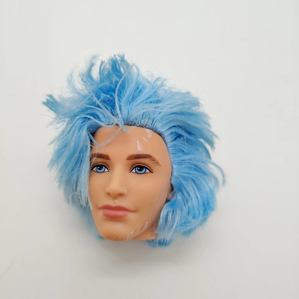 Fashion Toy Hair Rerooted Young Man Male 1/6 Scale Handsome Boy Doll Head 4#