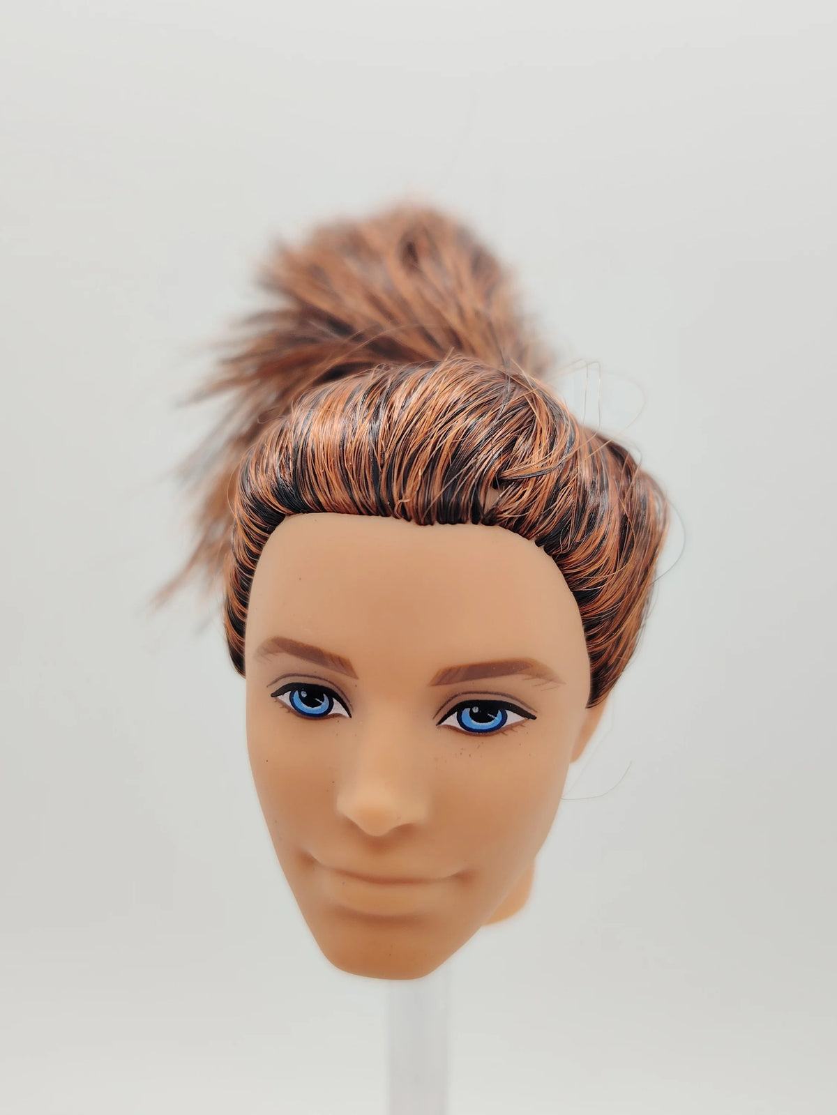 Fashion Toy Hair Rerooted Young Man Male 1/6 Scale Handsome Boy Doll Head 8#