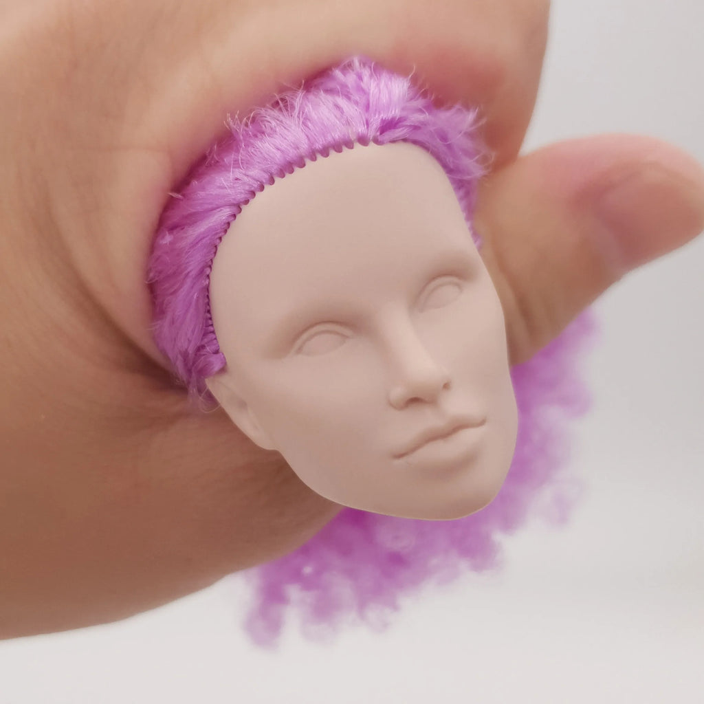 Fashion Royalty Color Infusion Tatyana Alexandrova Purple Hair Reroot Integrity 1/6 Scale Doll Head