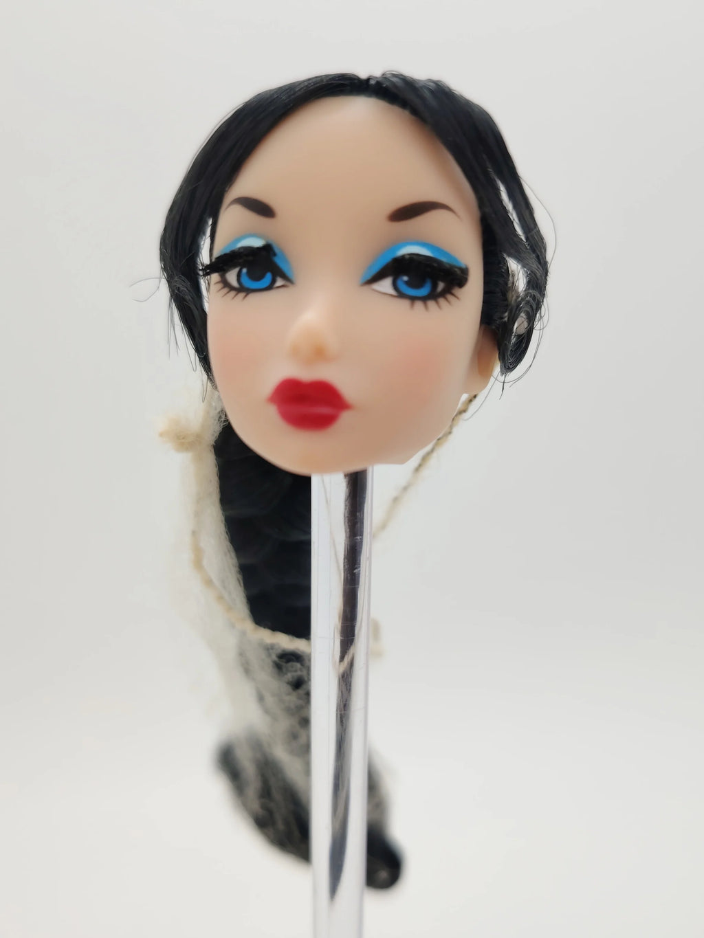 Fashion Royalty OOAK Black Hair Nippon Misaki 1/6 Scale OOAK Integrity Doll Head