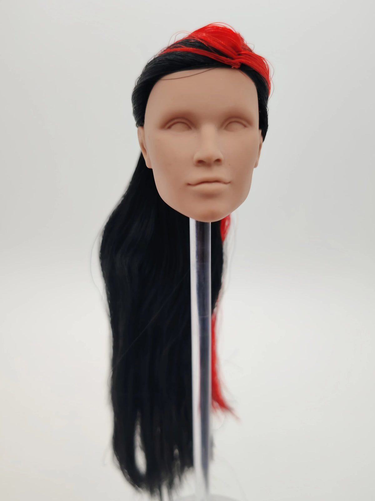 Fashion Royalty 1/6 Scale Chip Farnsworth FR White Skin Black Hair Reroot Male Doll Head