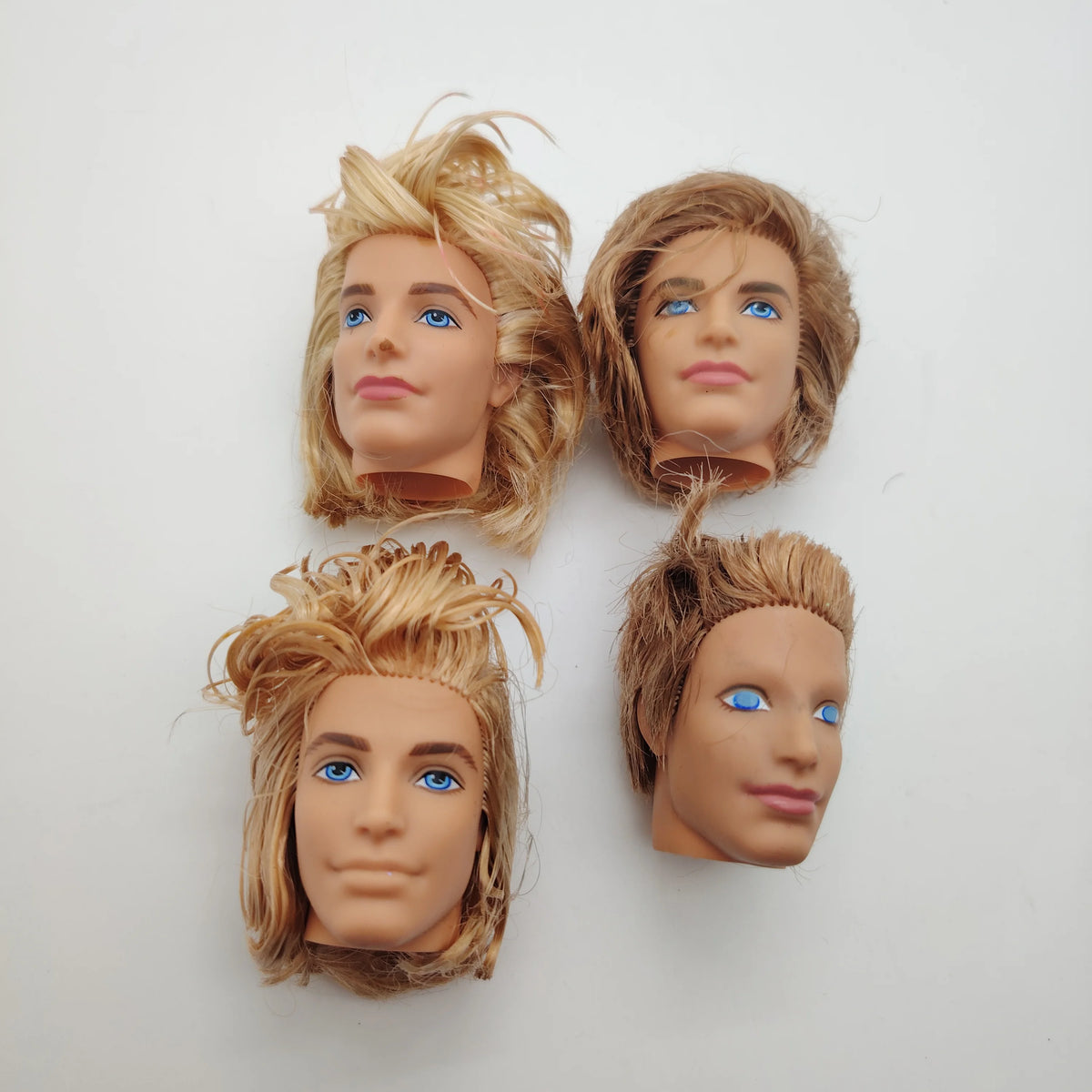 Fashion Toy Hair Rerooted Young Man Male 1/6 Scale Handsome Boy Doll Head 3#