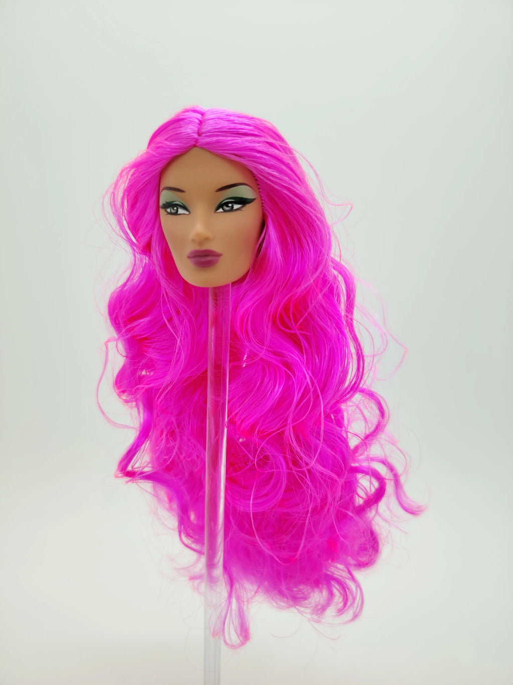 Fashion Royalty 1:6 Scale Latino Skin Pink Hair Rerooted Janay Female Doll Head
