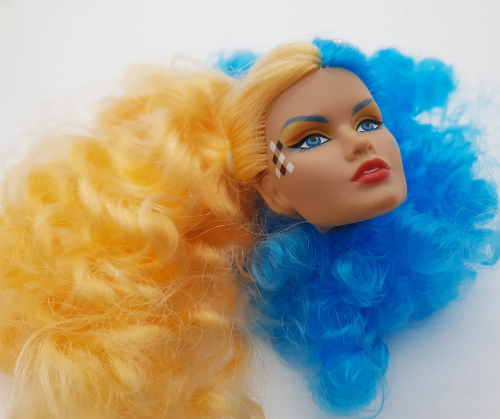 Fashion Royalty Jem And The Holograms Hair Rrooted 1/6 Scale Integrity Doll Head