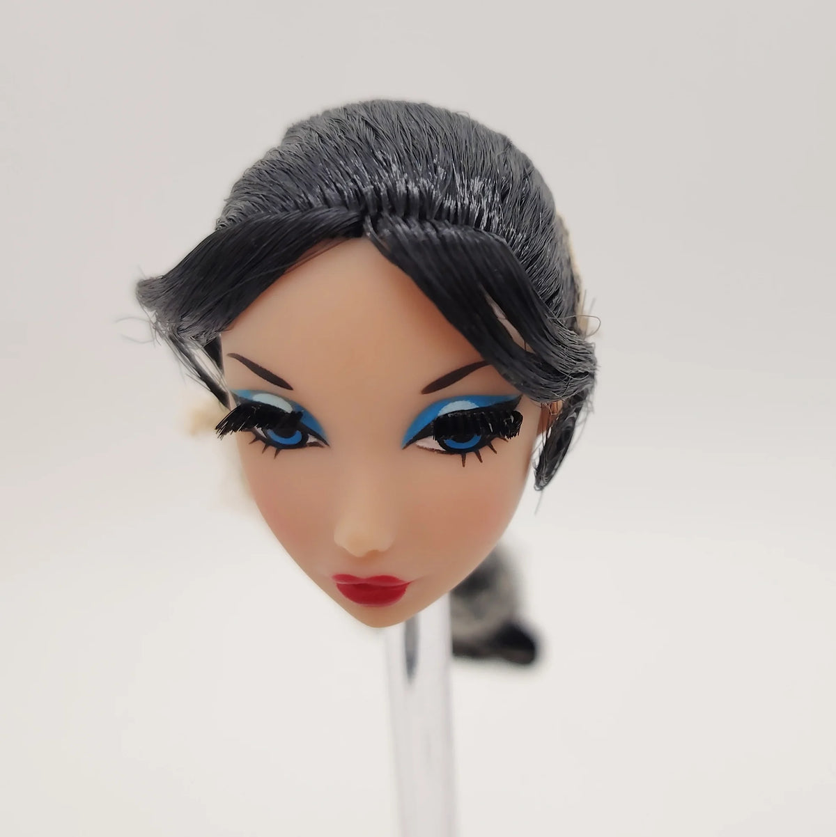 Fashion Royalty OOAK Black Hair Nippon Misaki 1/6 Scale OOAK Integrity Doll Head