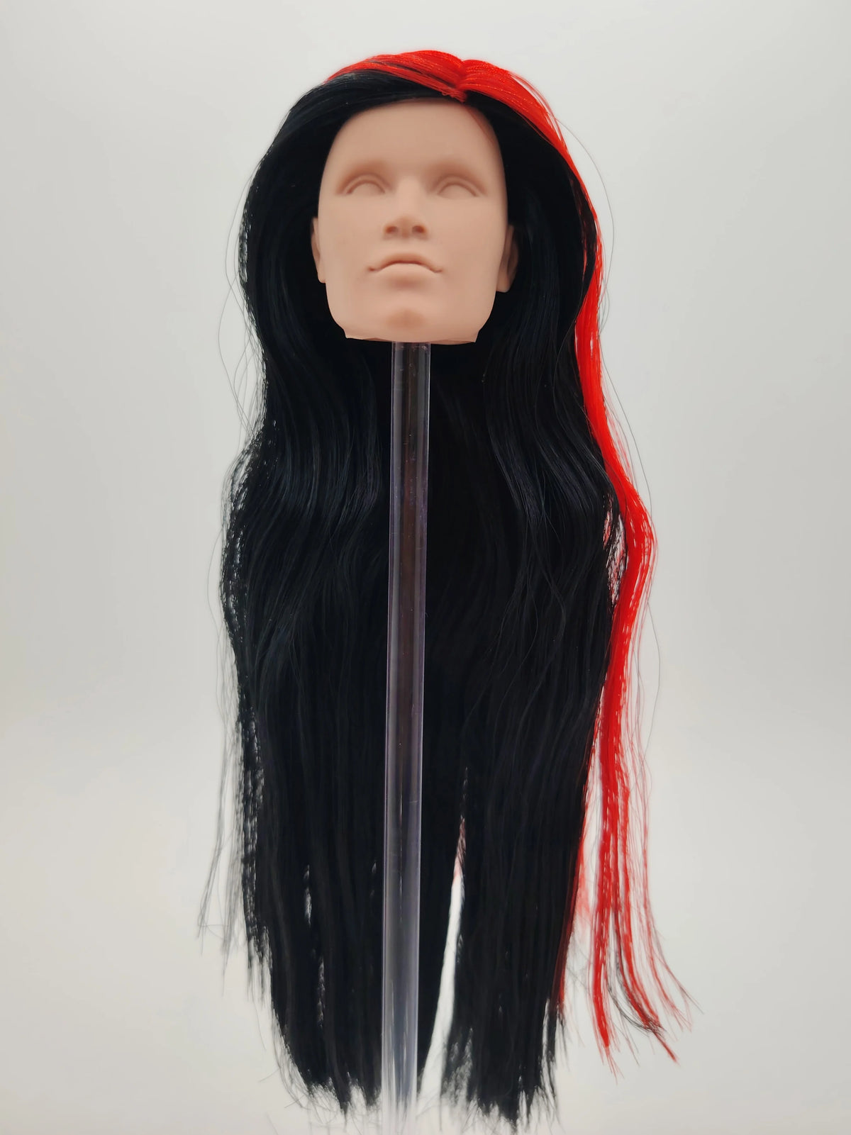 Fashion Royalty 1/6 Scale Chip Farnsworth FR White Skin Black Hair Reroot Male Doll Head
