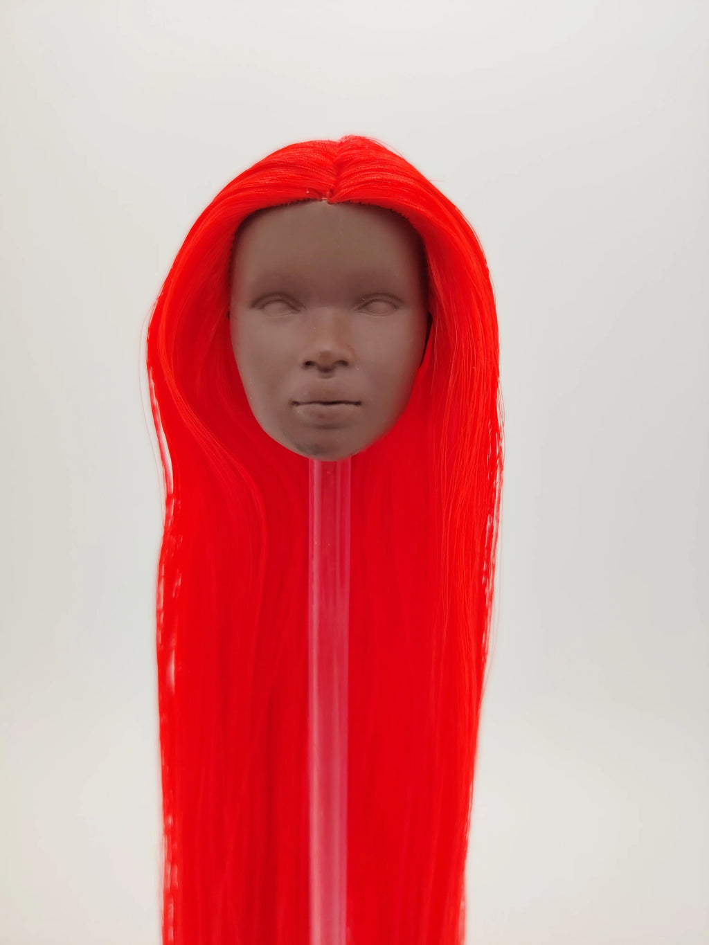 Fashion Royalty Nuface Nadja Rhymes Red Hair Dark A Skin 1/6 Scale Girl Doll Head