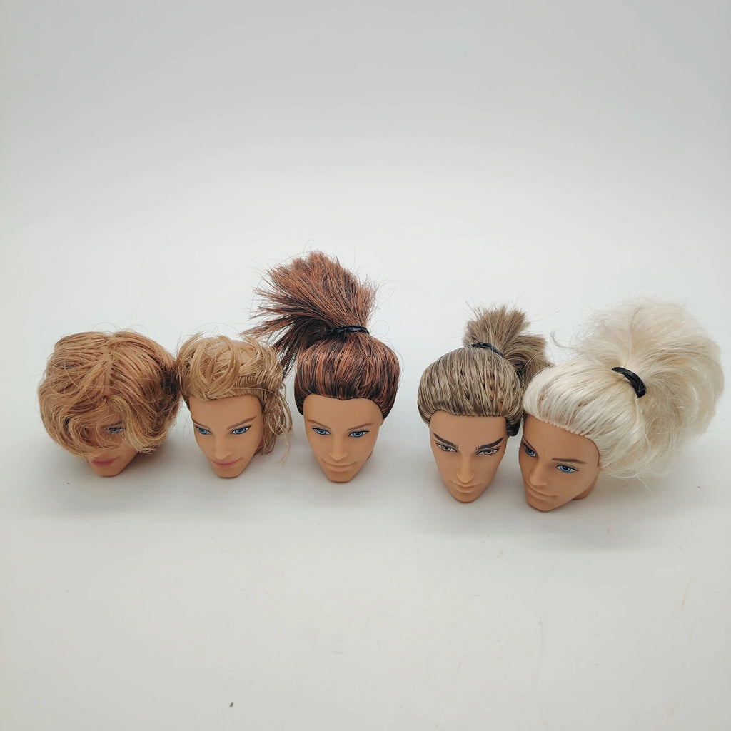 Fashion Toy Hair Rerooted Young Man Male 1/6 Scale Handsome Boy Doll Head 8#