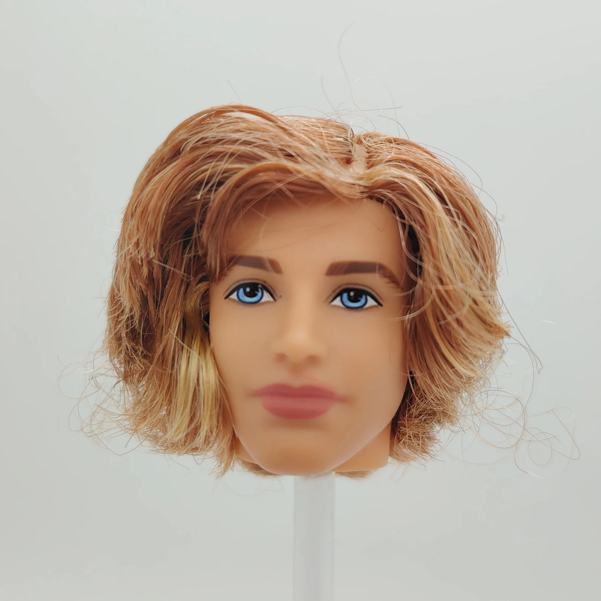 Fashion Toy Hair Rerooted Young Man Male 1/6 Scale Handsome Boy Doll Head 8#