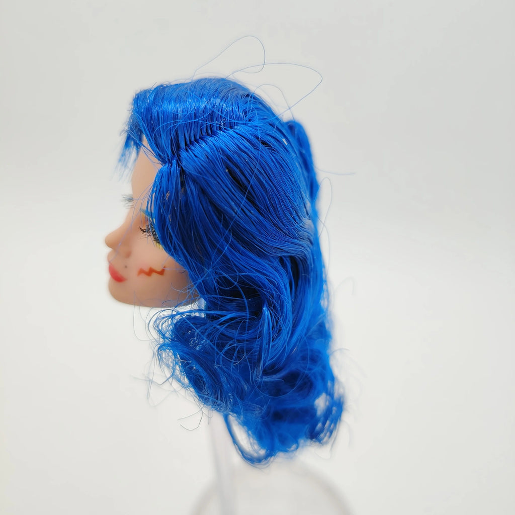 Fashion Royalty Jem And The Holograms Blue Color Hair Mary Phillips 1/6 Scale Integrity Doll Head