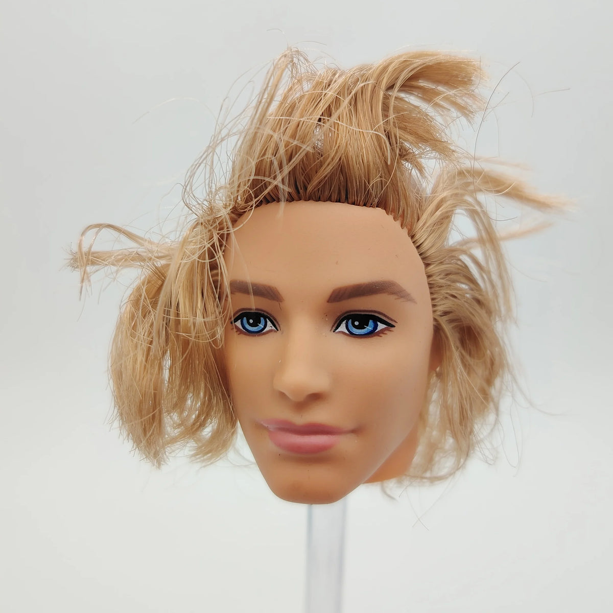 Fashion Toy Hair Rerooted Young Man Male 1/6 Scale Handsome Boy Doll Head 1#