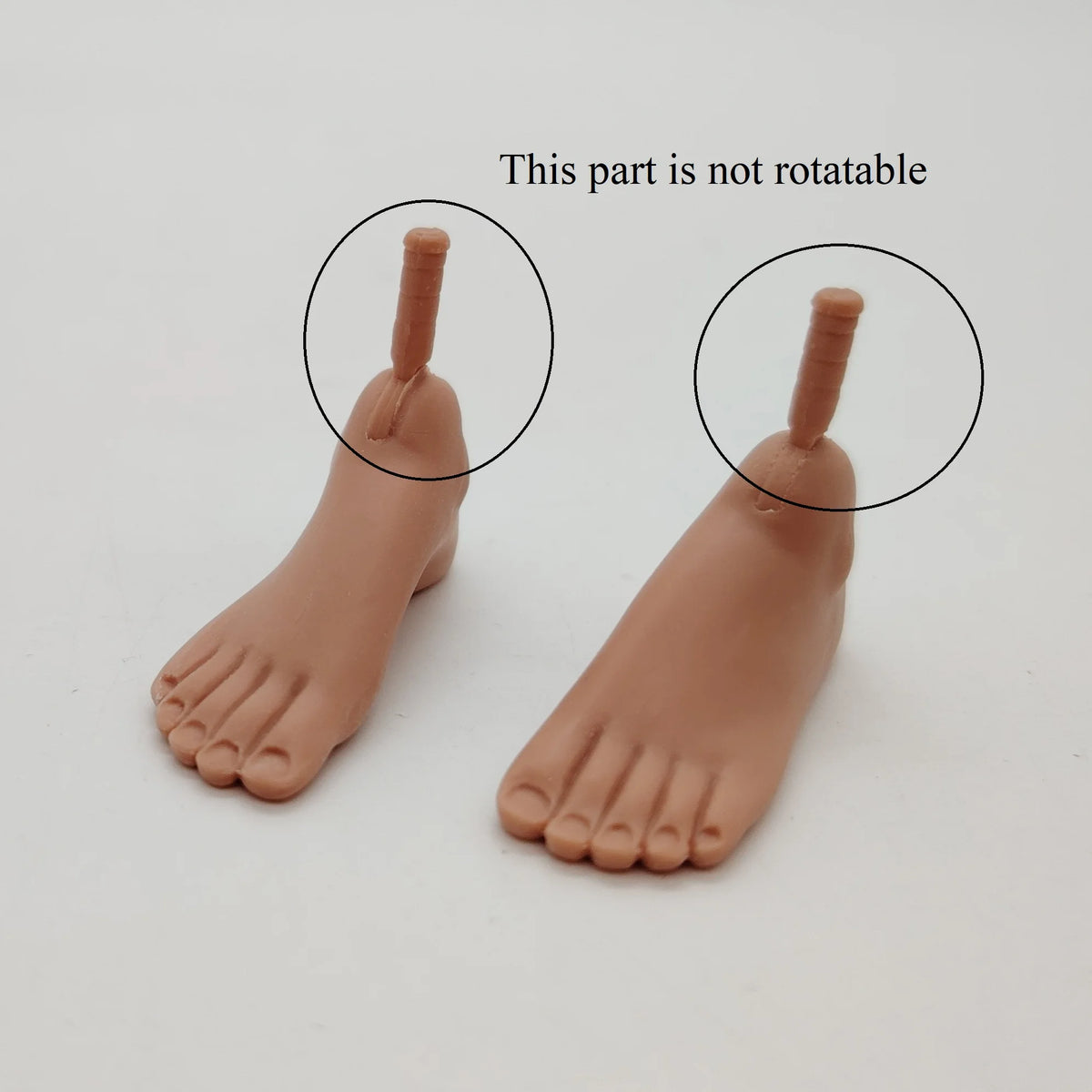 Fashion 1/6 Scale Light Color Skin Action Figure Man Doll Feet Replacement