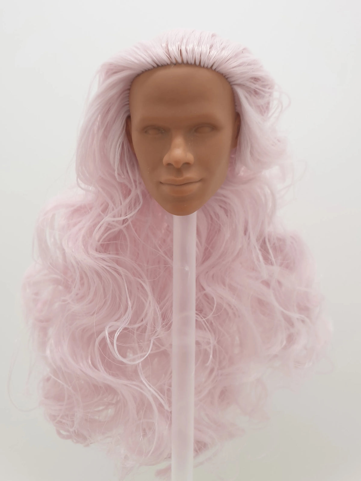 Fashion Royalty Light Honey Skin Pink Hair Tobias Alsford Integrity Homme 1/6 Scale Blank Face Male Doll Head
