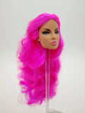 Fashion Royalty Pink Hair Rerooted Hungarian Skin Eugenia Perrin-Frost Doll Head