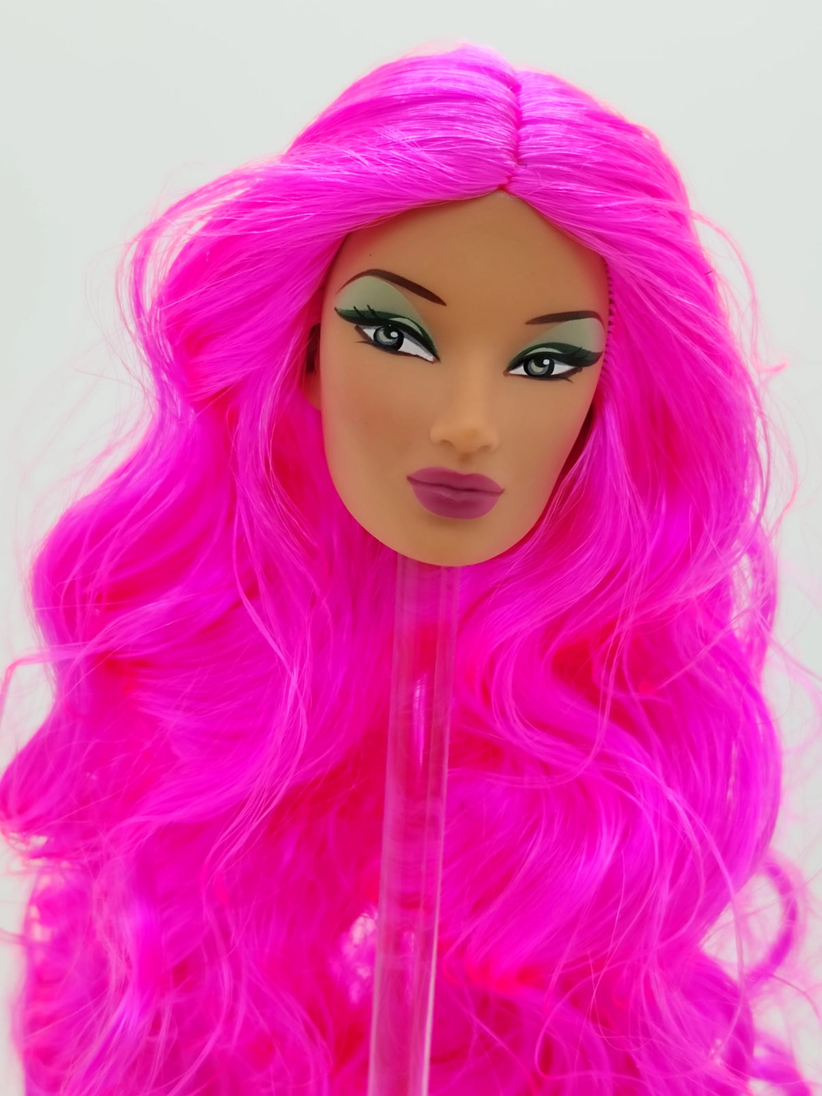 Fashion Royalty 1:6 Scale Latino Skin Pink Hair Rerooted Janay Female Doll Head