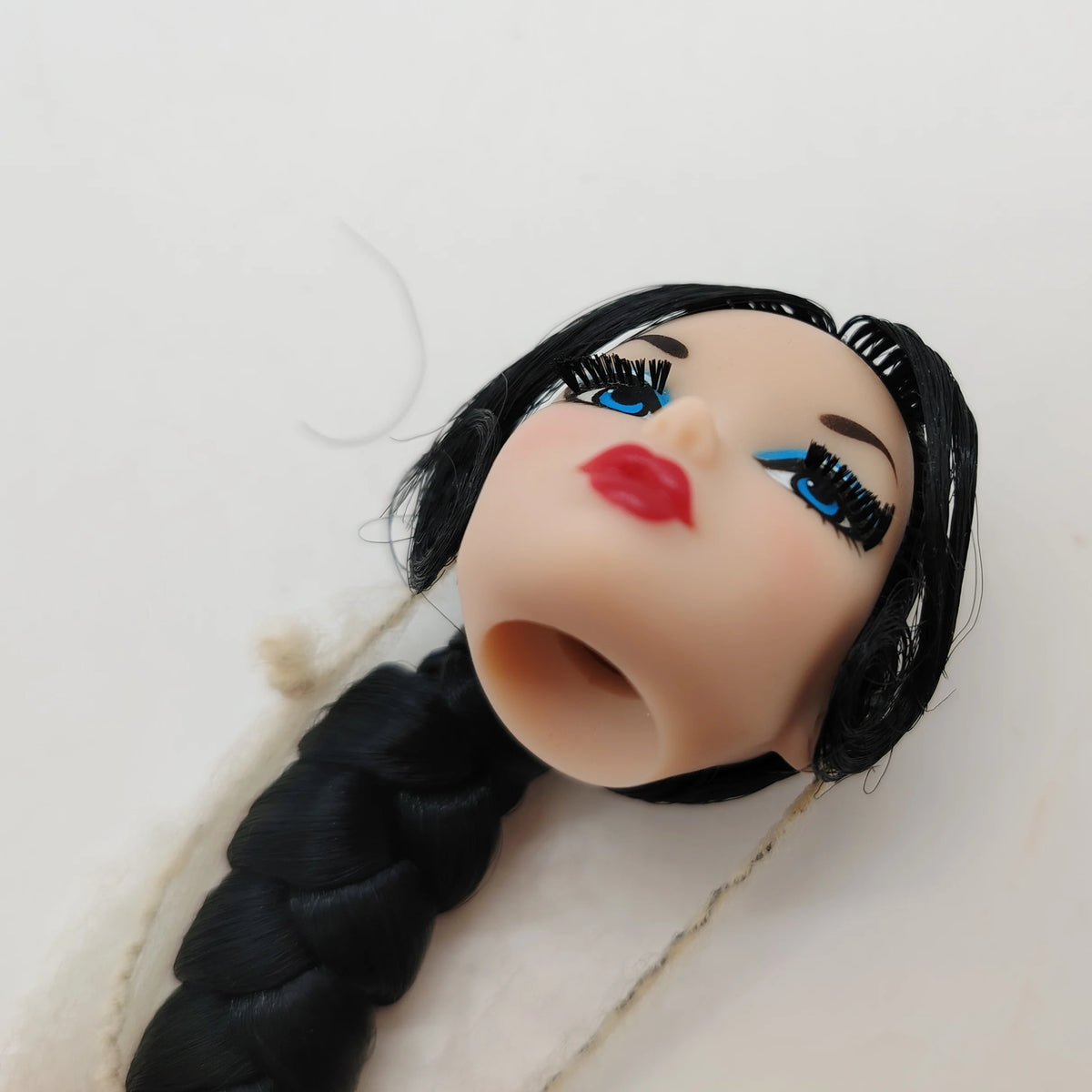 Fashion Royalty OOAK Black Hair Nippon Misaki 1/6 Scale OOAK Integrity Doll Head
