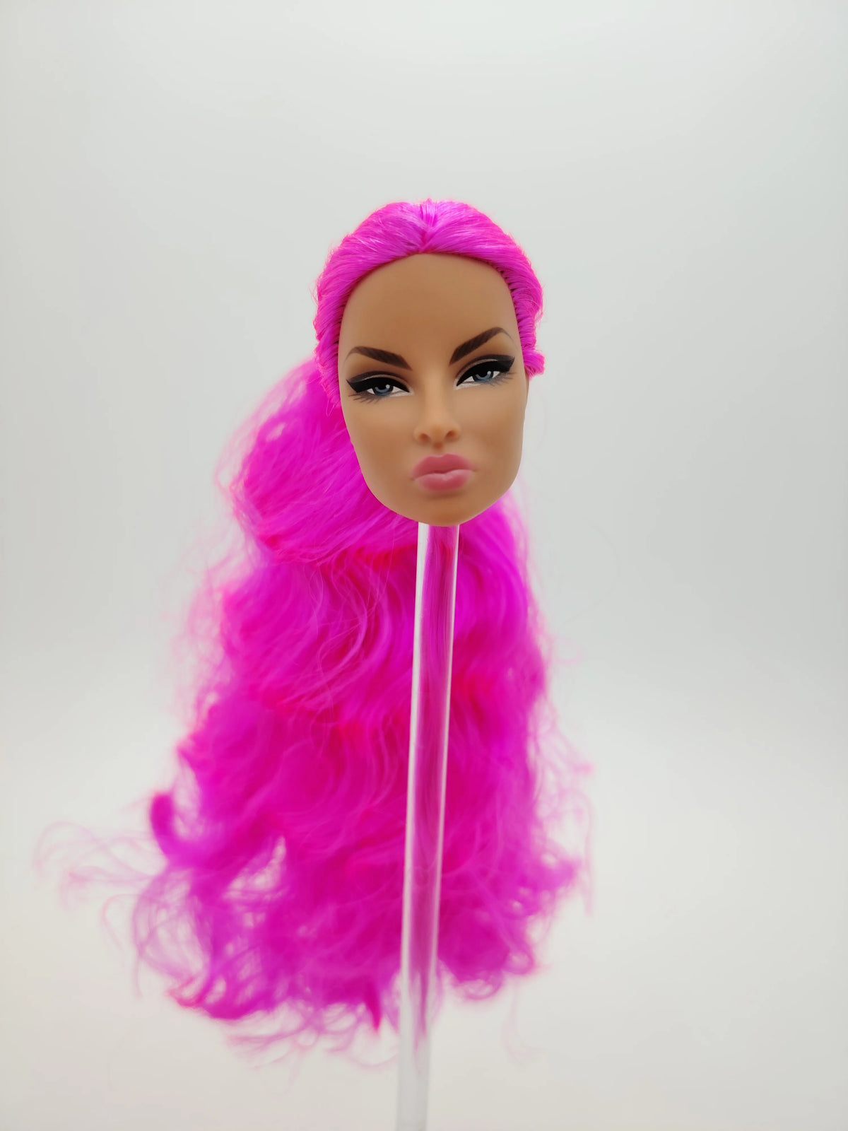 Fashion Royalty Pink Hair Rerooted Hungarian Skin Eugenia Perrin-Frost Doll Head