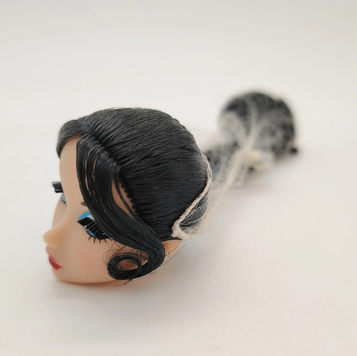 Fashion Royalty OOAK Black Hair Nippon Misaki 1/6 Scale OOAK Integrity Doll Head
