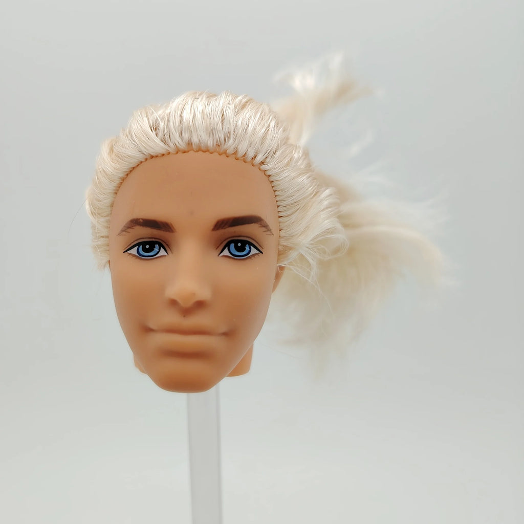 Fashion Toy Hair Rerooted Young Man Male 1/6 Scale Handsome Boy Doll Head 8#