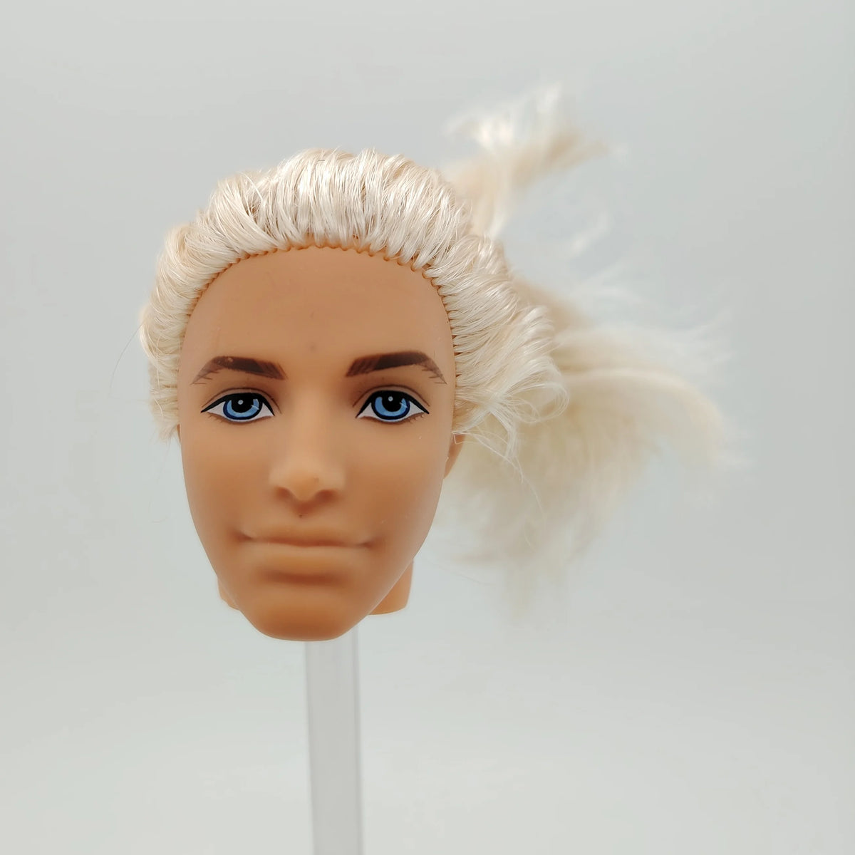Fashion Toy Hair Rerooted Young Man Male 1/6 Scale Handsome Boy Doll Head 8#
