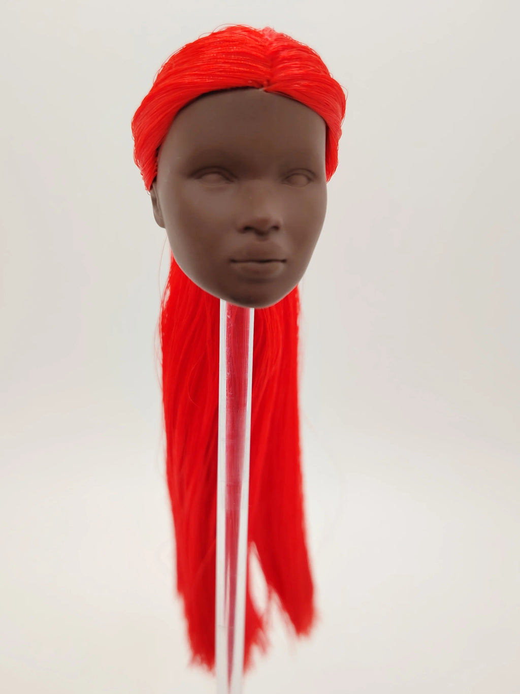 Fashion Royalty Nuface Nadja Rhymes Red Hair Dark A Skin 1/6 Scale Girl Doll Head