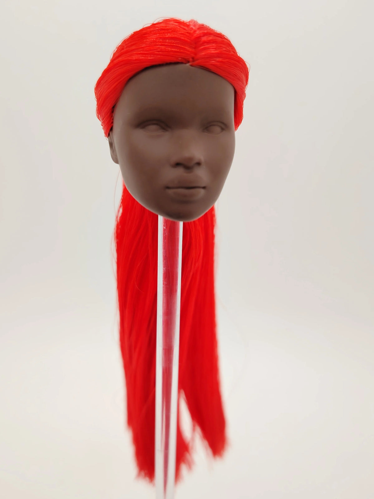 Fashion Royalty Nuface Nadja Rhymes Red Hair Dark A Skin 1/6 Scale Girl Doll Head
