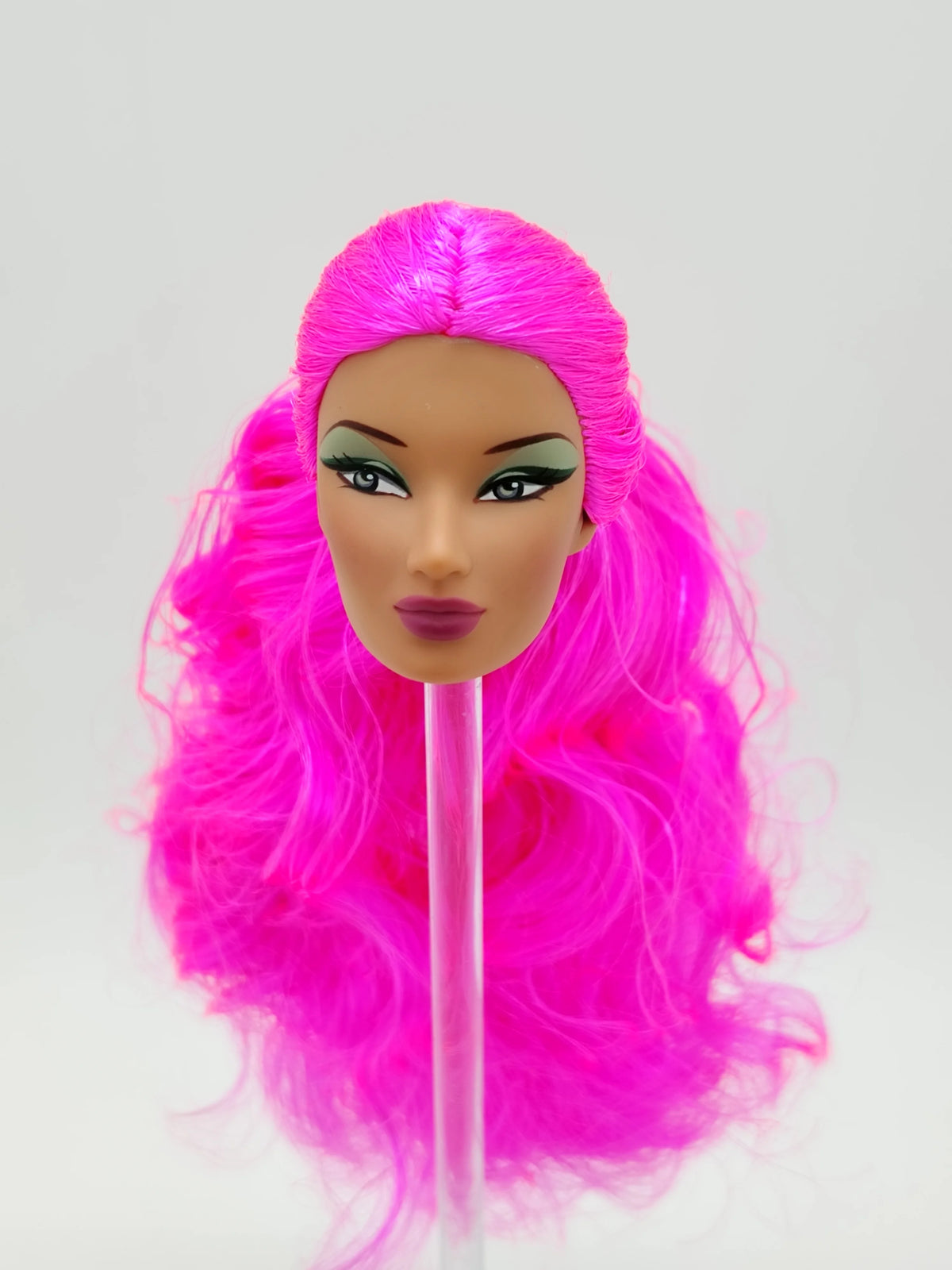 Fashion Royalty 1:6 Scale Latino Skin Pink Hair Rerooted Janay Female Doll Head