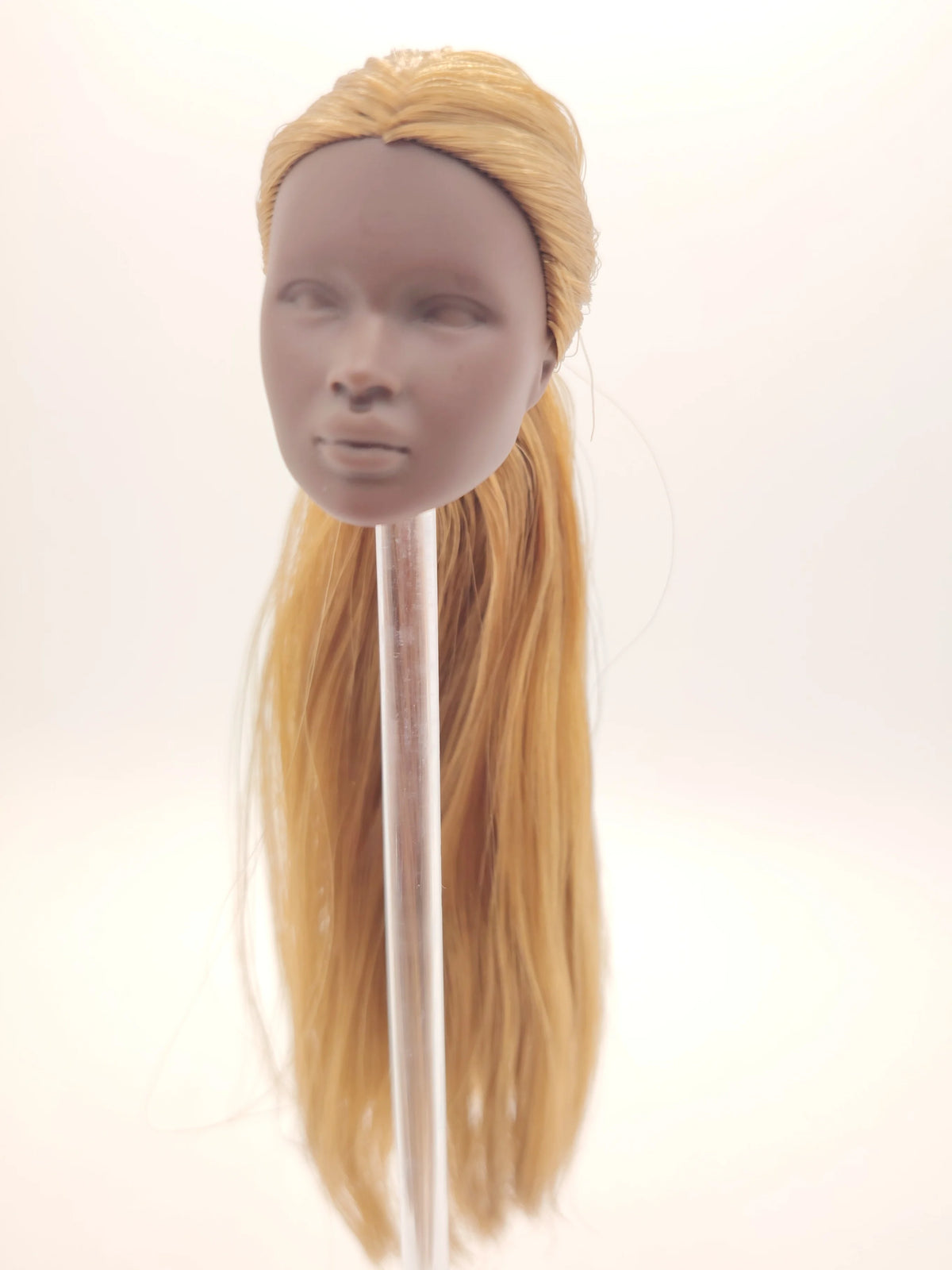 Fashion Royalty 1/6 Scale Nadja Rhymes Dark A Skin Old Gold Color Hair Nuface Doll Head