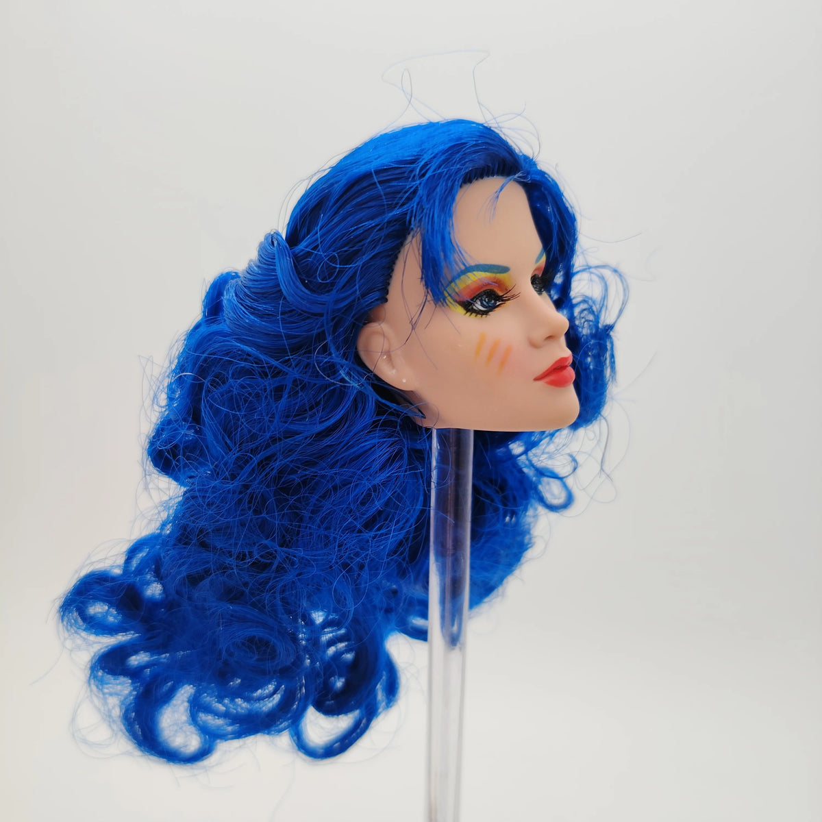 Fashion Royalty Jem And The Holograms Blue Color Hair Mary Phillips 1/6 Scale Integrity Doll Head
