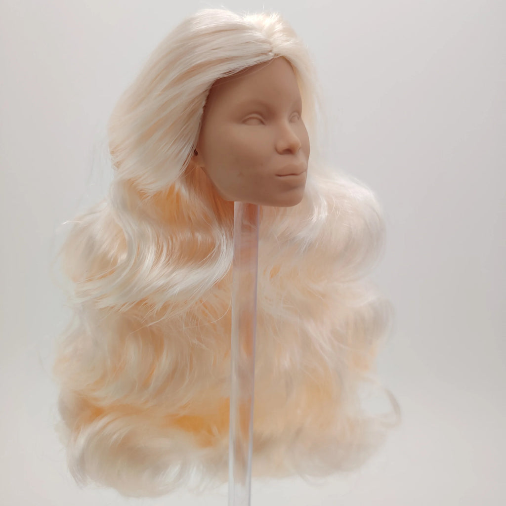 Fashion Royalty Hungarian Skin Blonde Hair Marie Laveau Blank Face Doll Head