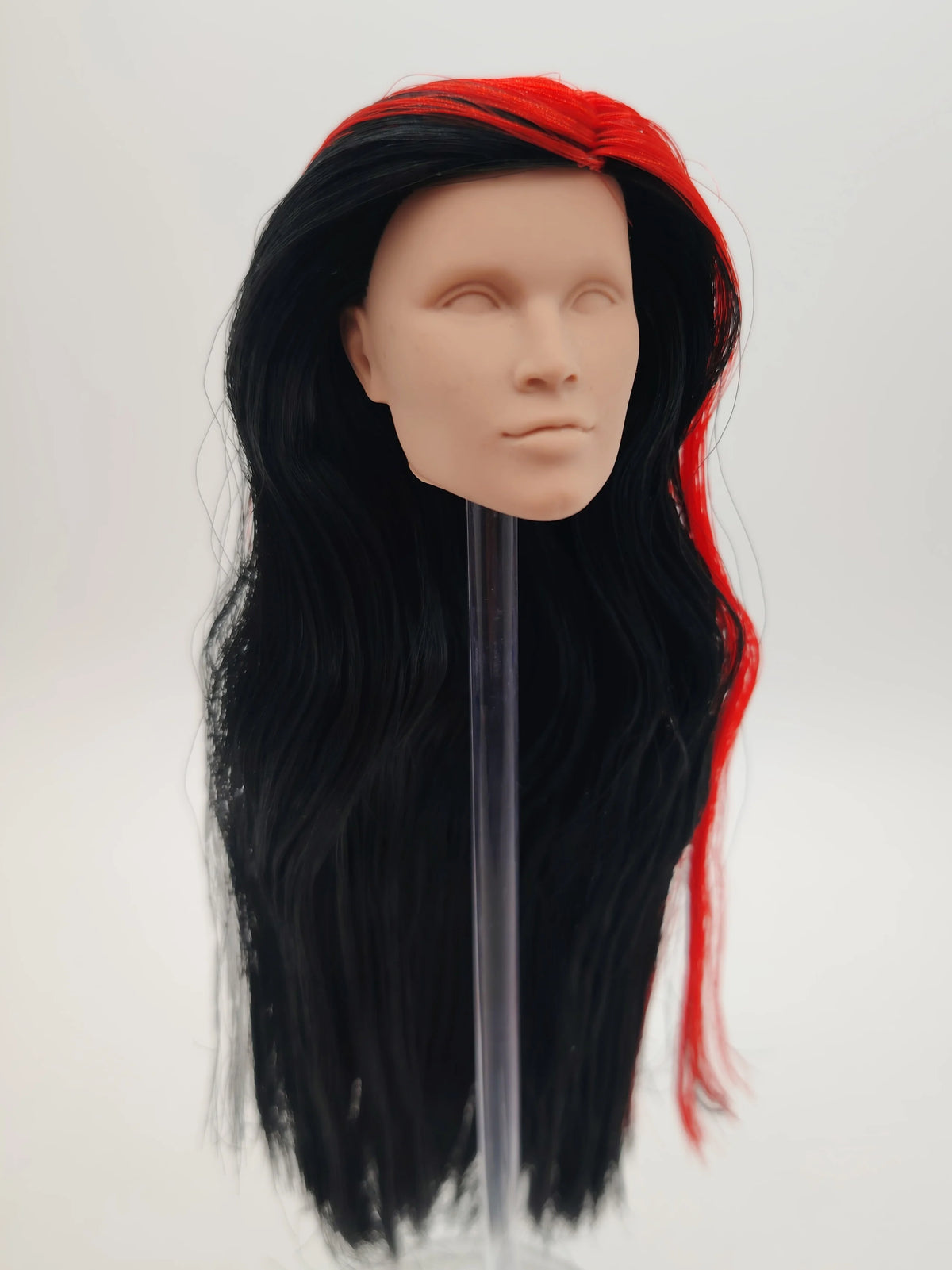 Fashion Royalty 1/6 Scale Chip Farnsworth FR White Skin Black Hair Reroot Male Doll Head