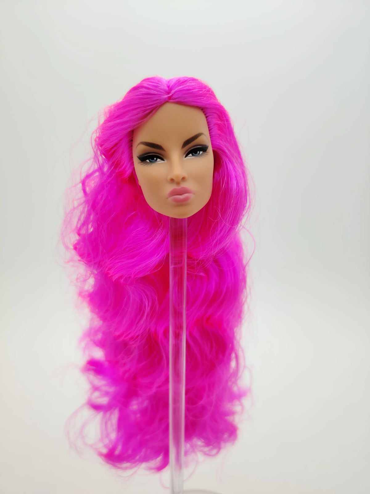 Fashion Royalty Pink Hair Rerooted Hungarian Skin Eugenia Perrin-Frost Doll Head