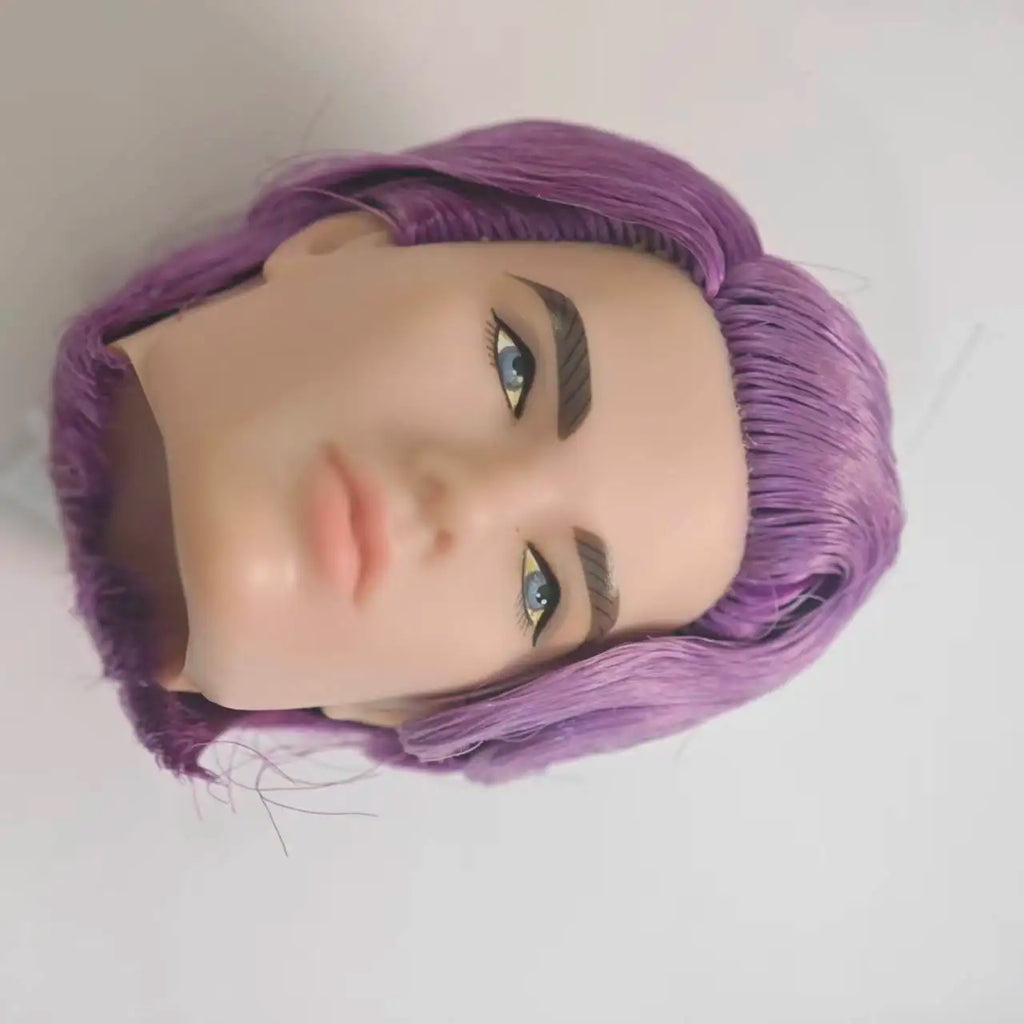 Fashion Royalty Tenzin Dahkling Japan Skin FR Homme Purple Hair Integrity Male Doll Head