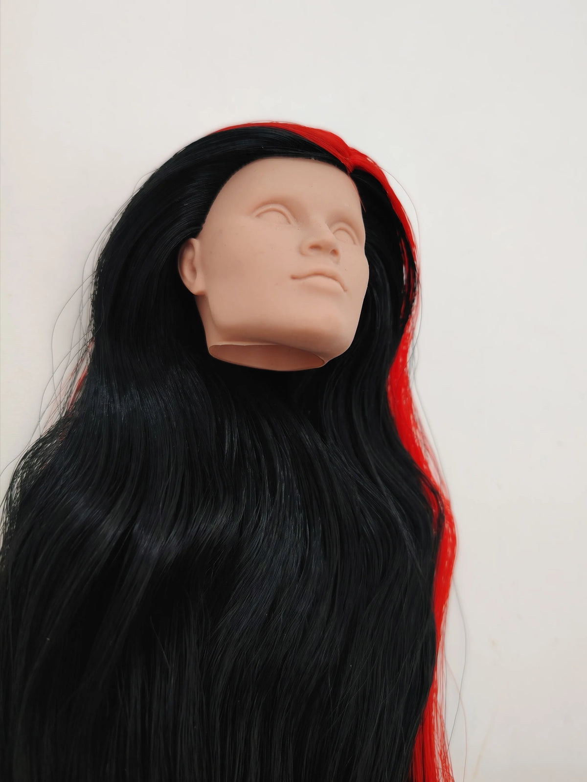 Fashion Royalty 1/6 Scale Chip Farnsworth FR White Skin Black Hair Reroot Male Doll Head