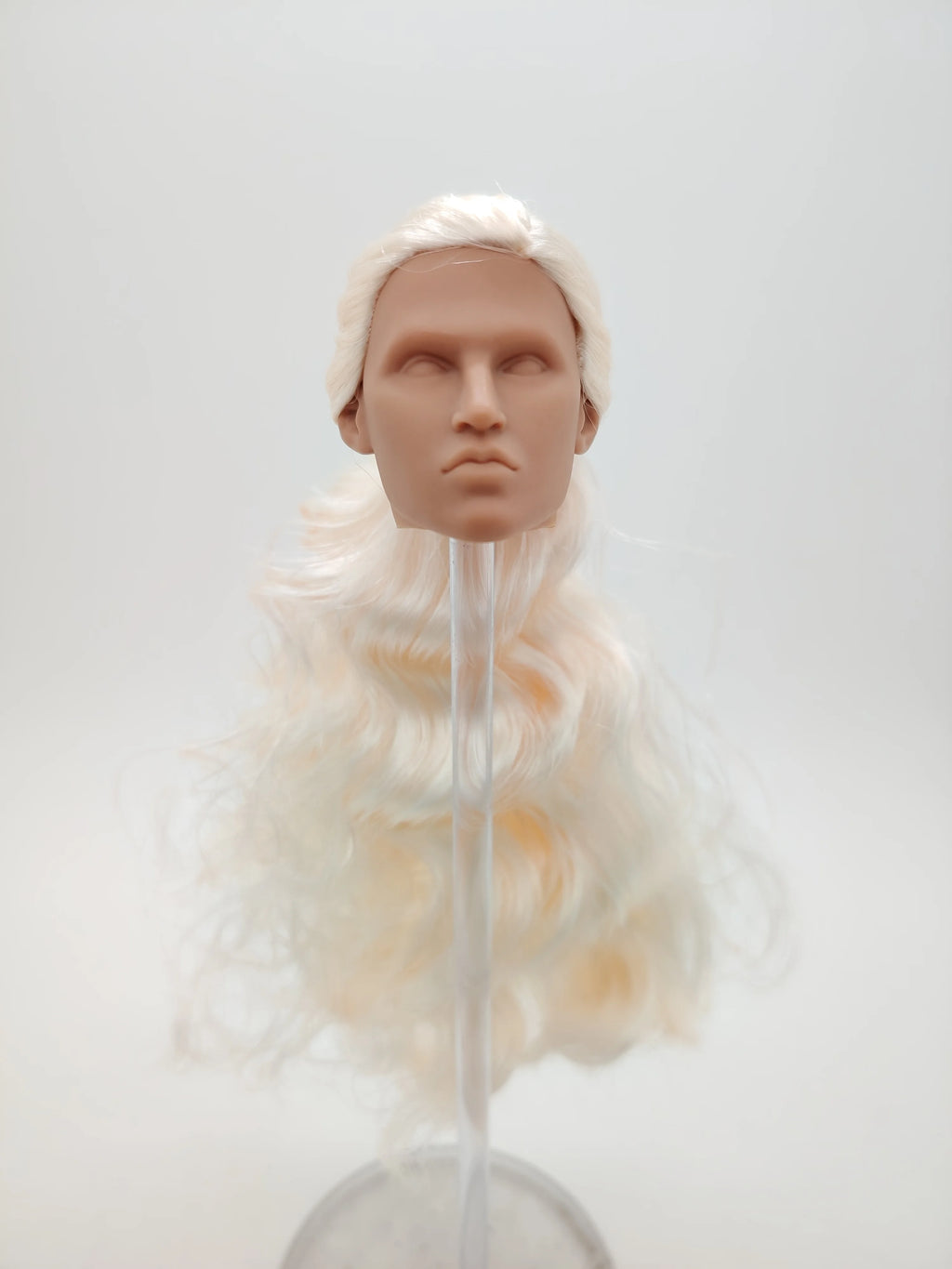 Fashion Royalty Blonde Hair Rerooted 1/6 Scale Homme Male Man Blank Doll Head