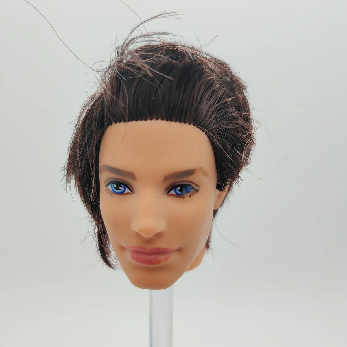 Fashion Toy Hair Rerooted Young Man Male 1/6 Scale Handsome Boy Doll Head 1#