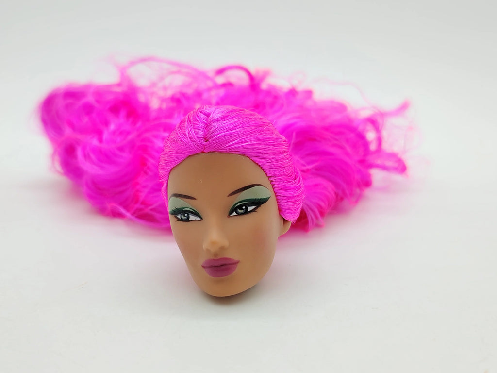 Fashion Royalty 1:6 Scale Latino Skin Pink Hair Rerooted Janay Female Doll Head