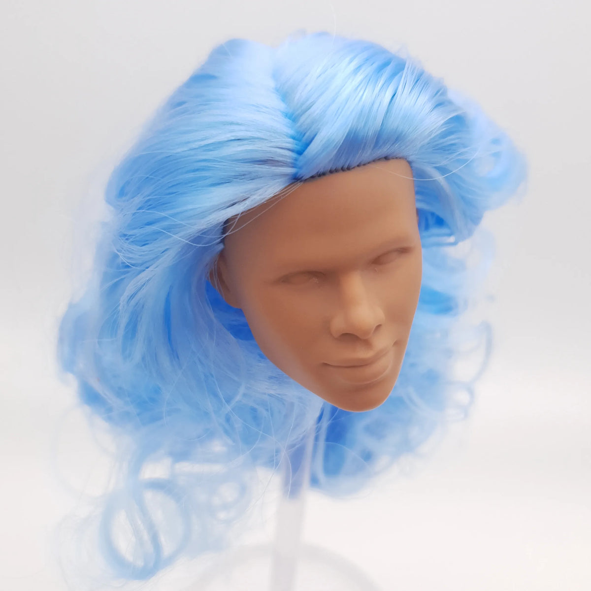 Fashion Royalty Light Honey Skin Blue Hair Rerooted Tobias Alsford Integrity Homme 1/6 Scale Male Doll Head