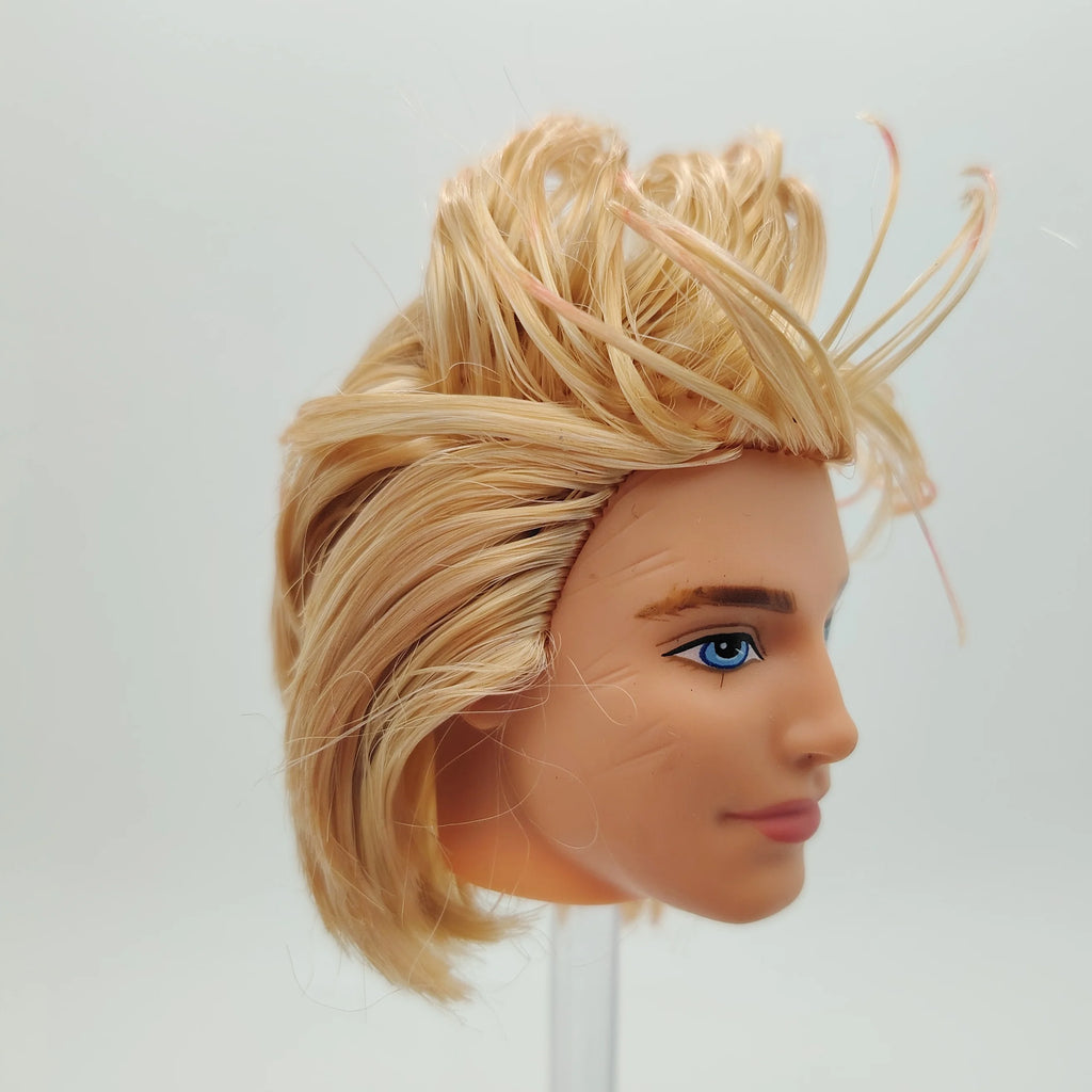 Fashion Toy Hair Rerooted Young Man Male 1/6 Scale Handsome Boy Doll Head 3#