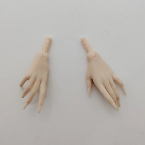 Fashion Girl 1/6 Scale Cream Skin Long Nails Female Doll Hands Replacement
